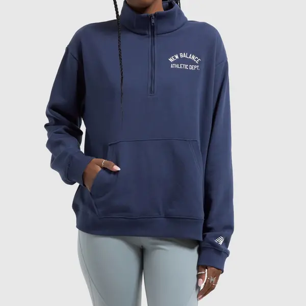 Image of New Balance greatest hits 1/4 zip in navy