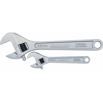 Image of Adjustable Spanner Set, Chrome Vanadium Steel, Set of 2 - Yamoto