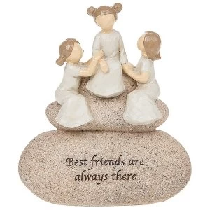 image of Sentiment Stones Friends Ornament