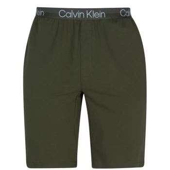 image of Calvin Klein Sleep Shorts Mens - Army Green RBN