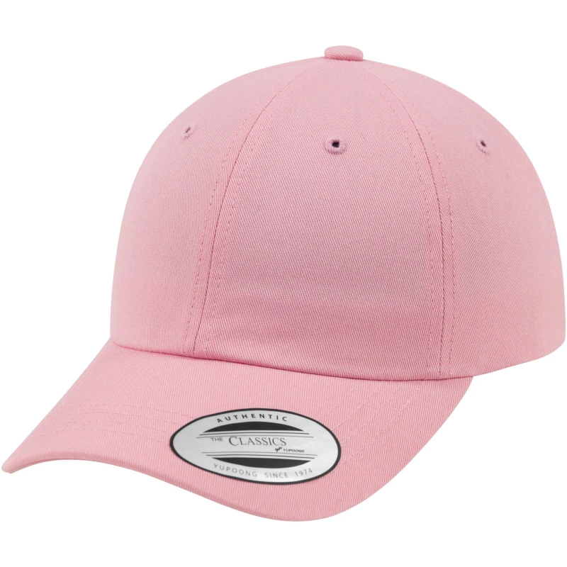 Image of Yupoong Mens Flexfit 6-panel Baseball Cap With Buckle Pack of 2 in Pink Pink Male One Size