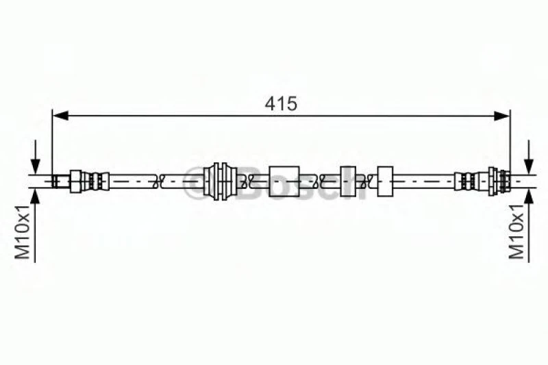 Image of Bosch 1 987 481 425 Brake Hose Brake Hose (83)