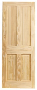 Image of Wickes Skipton Internal Clear Pine 4 Panel Fire Door - 1981 x 762mm