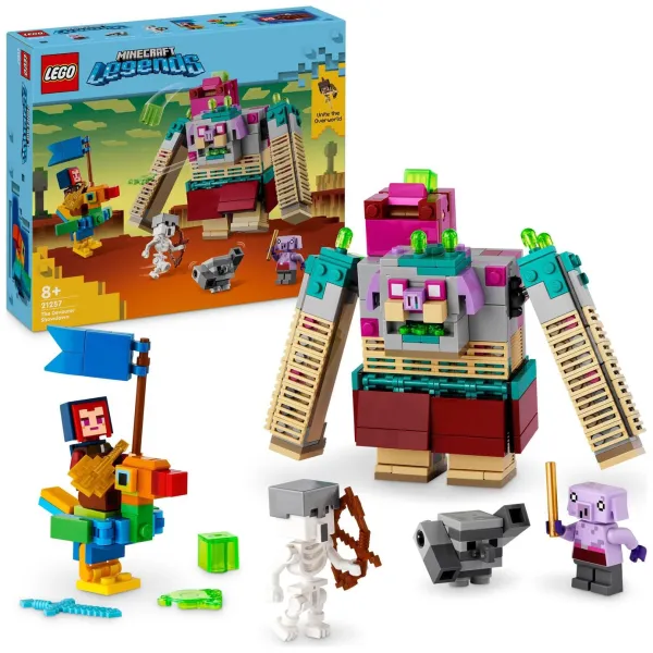 image of LEGO Minecraft Legends The Devourer Showdown Figure 21257