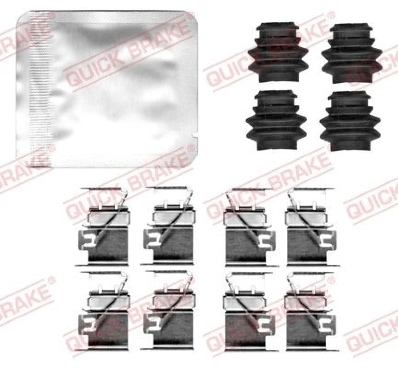 Image of QUICK BRAKE Brake pad fitting kit QUICK BRAKE 109-0172