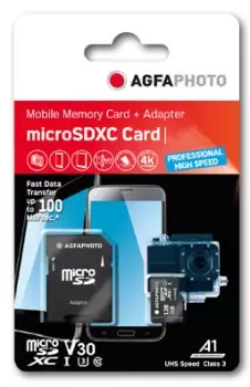 image of AgfaPhoto 10615 memory card 32GB MicroSDXC UHS-I Class 10