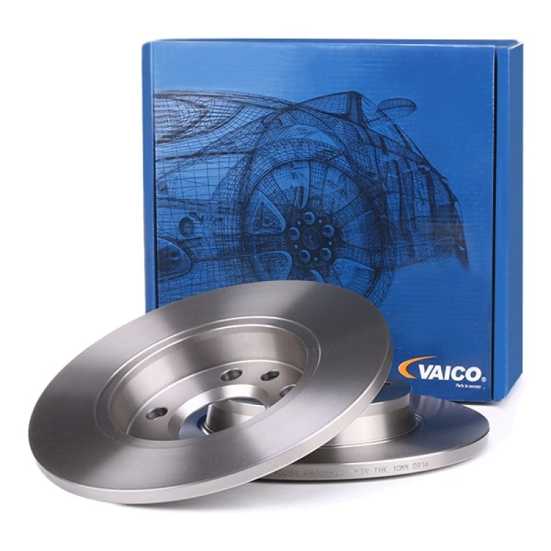 Image of VAICO V10-40054 Brake disc Rear Axle, solid, Original VAICO Quality Brake Disc (82)