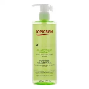 image of Nigy Topicrem Ac Cleansing Gel Purifying Sensitive Skin Mixed and Greasy 400ml