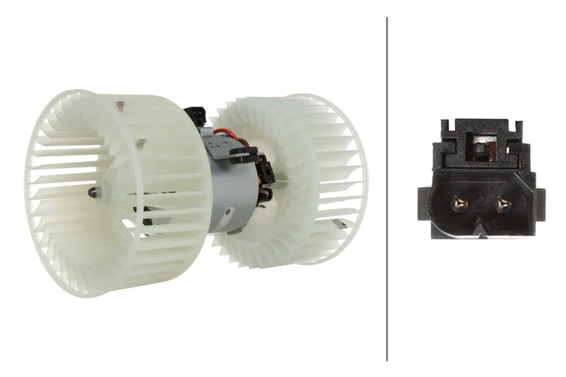 Image of HELLA Blower motor HELLA 8EW 366 400-301