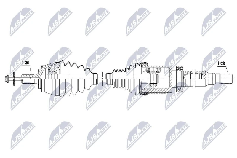 Image of NTY Drive shaft NTY NPW-VV-163