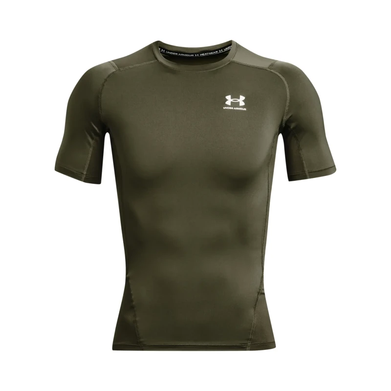 Image of Under Armour Armour HeatGear Short Sleeve Mens - Green Green XS