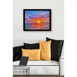 Image of SC0967 Multicolor Decorative Framed MDF Painting