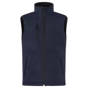 Image of Clique Mens Softshell Padded Gilet (L) (Dark Navy)