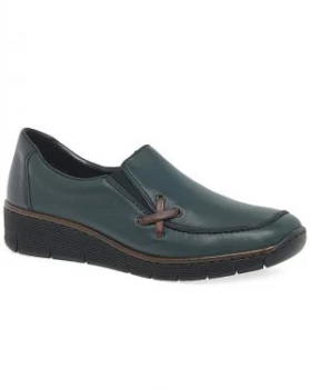 Image of Rieker Gala Standard Fit Wedge Shoes