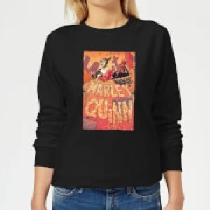 image of Batman Harley Quinn Cover Womens Sweatshirt - Black - 5XL