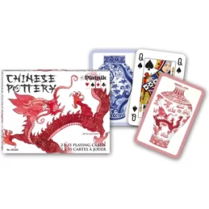 Image of Chinese Pottery Bridge Double Playing Cards