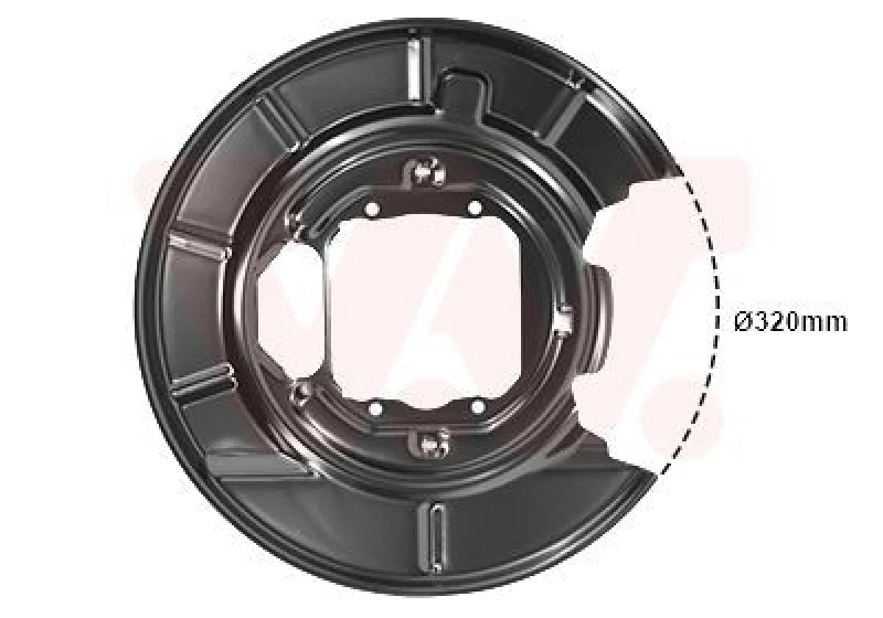 Image of VAN WEZEL Brake disc backing plate VAN WEZEL 0639373