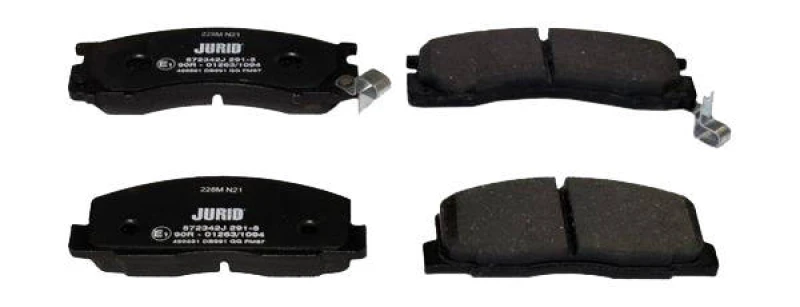 Image of JURID 572342J Brake pad set with acoustic wear warning, without accessories Brake Pad Set,disc brake (402)