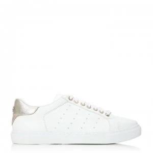 Image of M by Moda Patch Detail Benni Trainers - WHT/GLD BACK