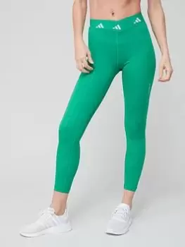 Image of adidas Brand Love 7/8 Tights - Green, Size L, Women