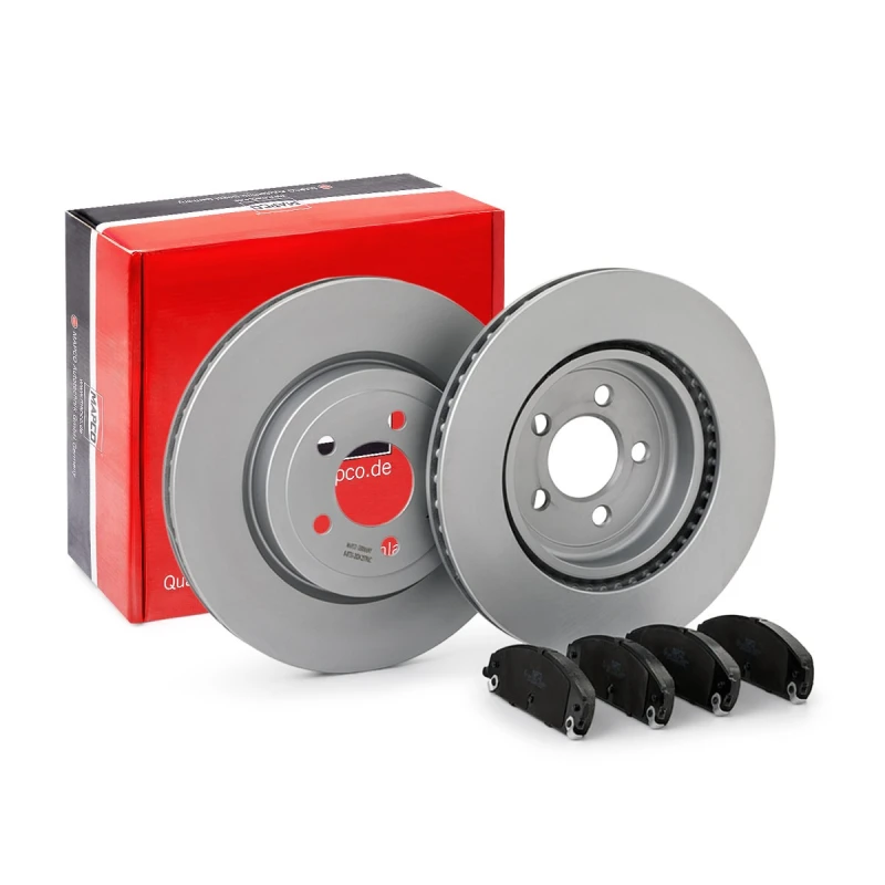 Image of MAPCO 47791HPS Brake disc and pads set Front Axle, Brake Disc Type: Vented, with acoustic wear warning Brake Set,disc brakes (3405)