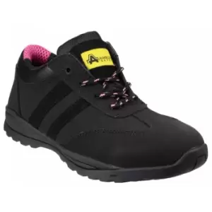 Amblers Safety Womens/Ladies FS706 Sophie Safety Leather Shoes (8 UK) (Black)