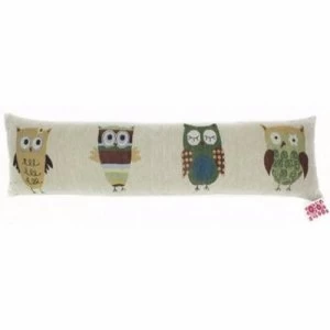 Image of Zexum Patterned Fabric Draught Excluder For Door Insulation - Owls