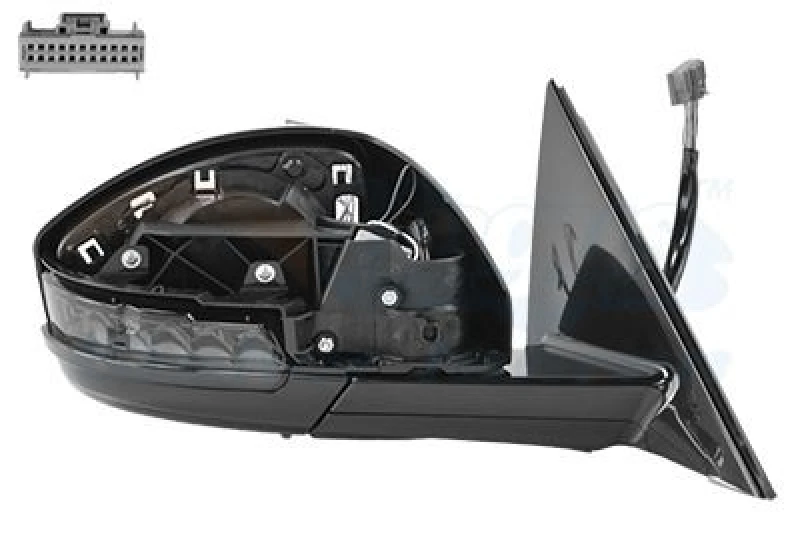 Image of VAN WEZEL Wing mirror VAN WEZEL 7718852