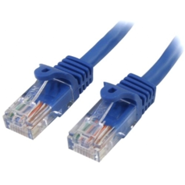 Image of StarTech Category 5e 350MHz Snag Less UTP Blue Patch Cable 1.2m