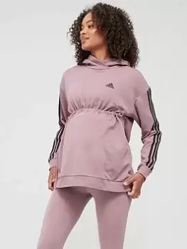Image of adidas Maternity Hoodie - Light Red, Light Red Size M Women