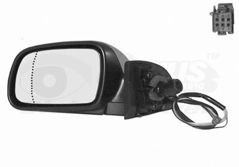 Image of VAN WEZEL Wing mirror VAN WEZEL 4040817