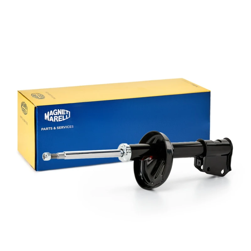 Image of MAGNETI MARELLI 356157070000 Shock absorber Front Axle, Gas Pressure, Twin-Tube, Suspension Strut, Top pin Shock Absorber (854)