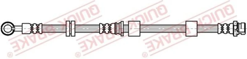 Image of QUICK BRAKE Brake hose QUICK BRAKE 50.701