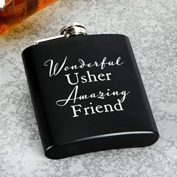 image of Amore By Juliana 6oz Hip Flask - Wonderful Usher