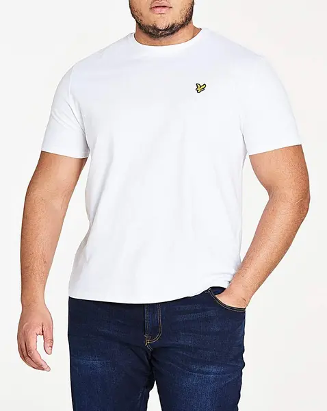 Image of Lyle & Scott Lyle & Scott Crew Neck T-Shirt White Male XL45 QK74813