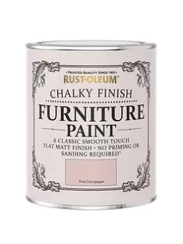 image of Rust-Oleum Chalky Finish 750 Ml Furniture Paint - Pink Champagne