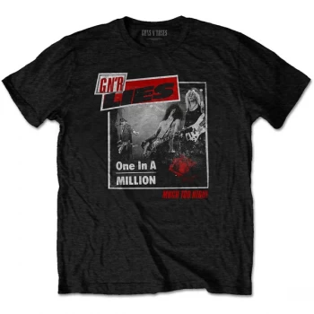 image of Guns N' Roses - One in a Million Mens Small T-Shirt - Black