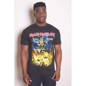 Image of Iron Maiden - Holy Smoke Unisex Large T-Shirt - Black