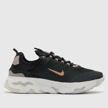 Nike Black & Purple React Live Girls Youth Trainers