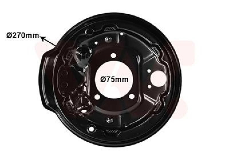 Image of VAN WEZEL Cover Sheet, brake drum VAN WEZEL 0903374