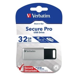 image of Verbatim Secure Pro 32GB USB Flash Drive