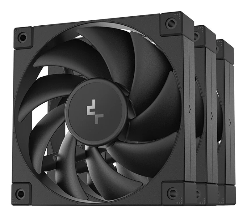 Image of DeepCool DeepCool FD12-3 IN 1 Computer case Fan 12cm Black 3 pc(s) R-FD12-BKNPN3-G