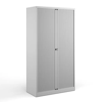 Bisley systems storage high tambour cupboard 1970mm high - white