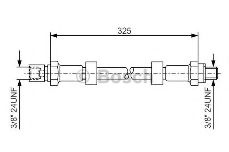 Image of Brake hose Bosch 1 987 476 130