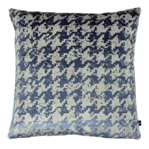 Image of Nevado Velvet Jacquard Cushion Indigo/Royal