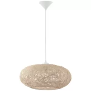 Image of Netlighting Campilo 1 Light Spherical Ceiling Pendant White, E27