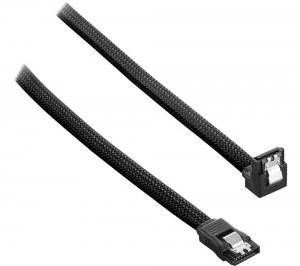 image of ModMesh 30cm Right Angle SATA 3 Cable - Black