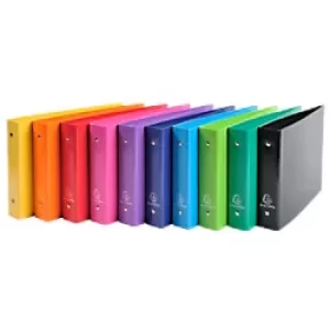 Image of Exacompta Ring Binder Iderama 829E Carton 25mm A4 2 ring Assorted Pack of 10