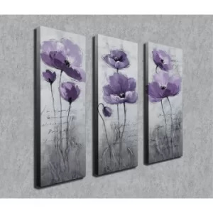 Image of CU10 Multicolor Decorative Canvas Painting (3 Pieces)