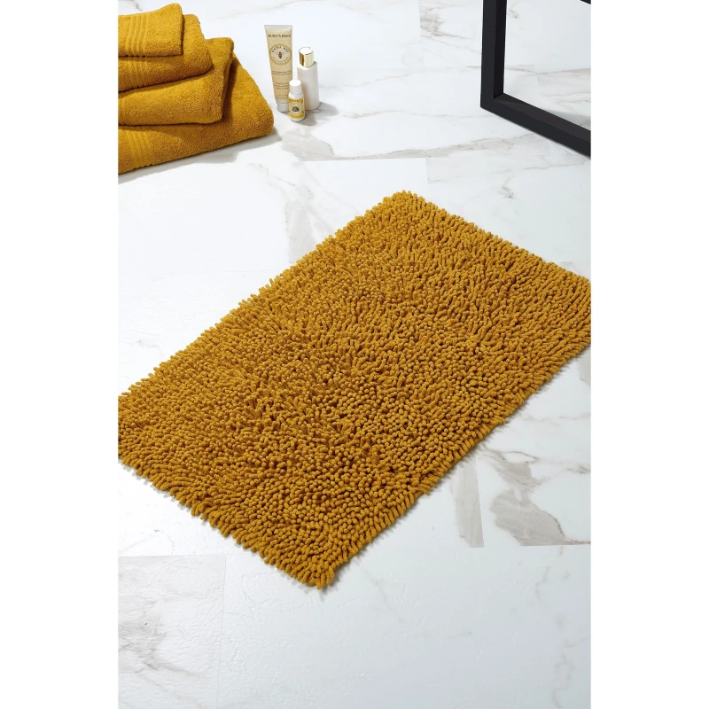 Image of Homelife Cotton Loop Bathmat - Yellow Yellow One Size
